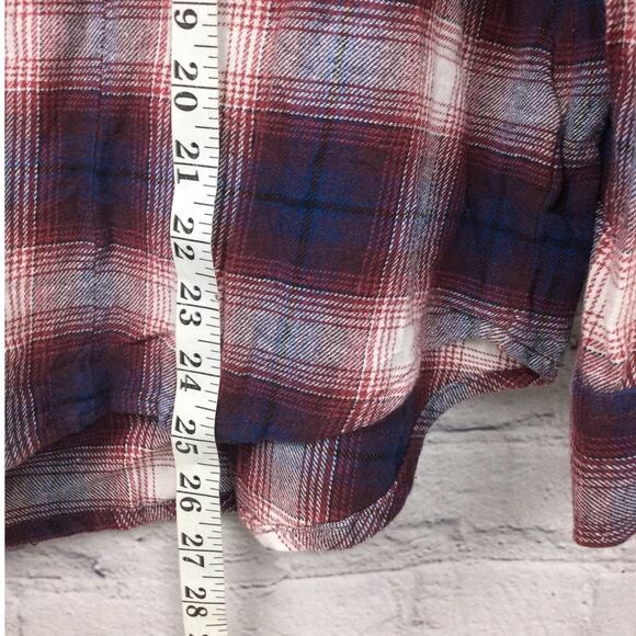 Cumberland Outfitters by Ely Western Cowboy Pearl Snap Plaid Cotton Flannel XL - Picture 12 of 13